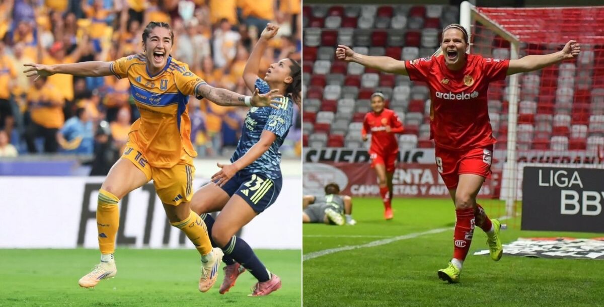 Tigres Femenil, Toluca, Diana Ordóñez, Eugenié Le Sommer, goleadoras, campeonas de goleo, Liga MX Femenil