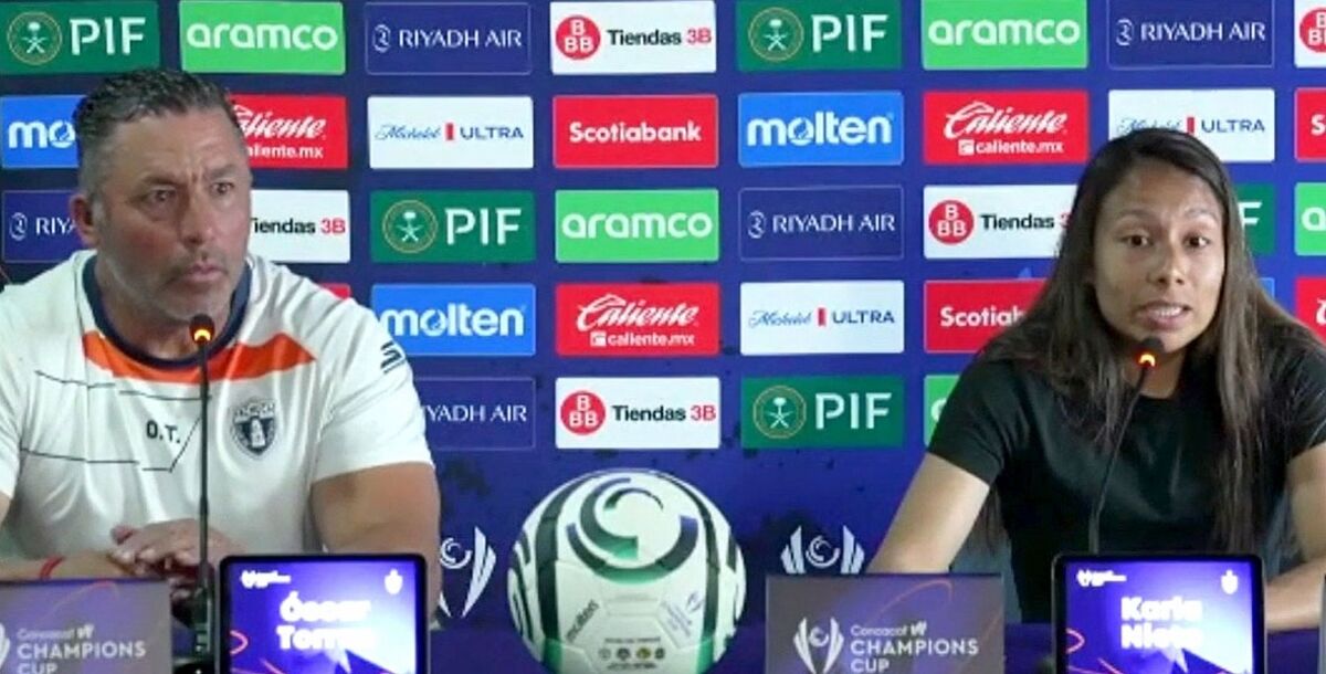Pachuca Femenil, Washington Spirit, Óscar Torres, DT Pachuca, Karla Nieto, Concacaf W Champions Cup, Mundial de Clubes Femenil, conferencias de prensa, Semifinal