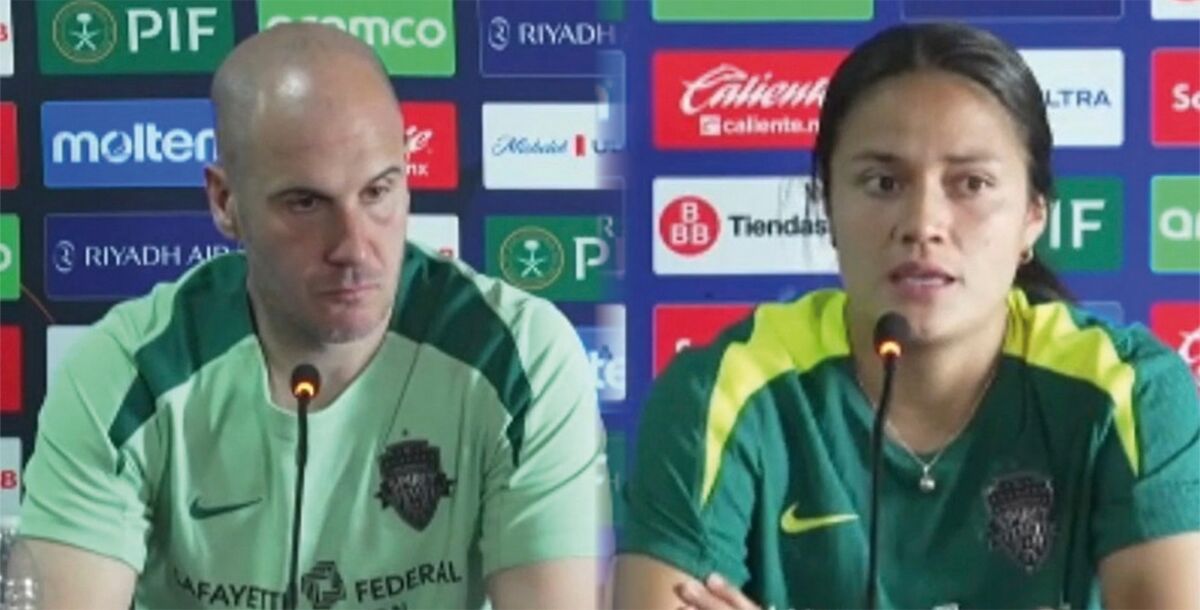 conferencia de prensa, Washington Spirit, Pachuca Femenil, Adrián González, Rebeca Bernal, Washington Spirit, Charlyn Corral, Pachuca, Concacaf W Champions Cup, Semifinales, Juan Carlos Amorós, Gotham FC, Geyse Ferreira, América Femenil