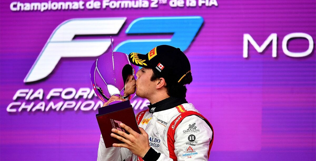 F2, Fórmula 2, Noel León, Campos Racing, Gran Premio de Canadá, Montreal Sprint Race, Gabriele Minì, Martinius Stenshorne, podio