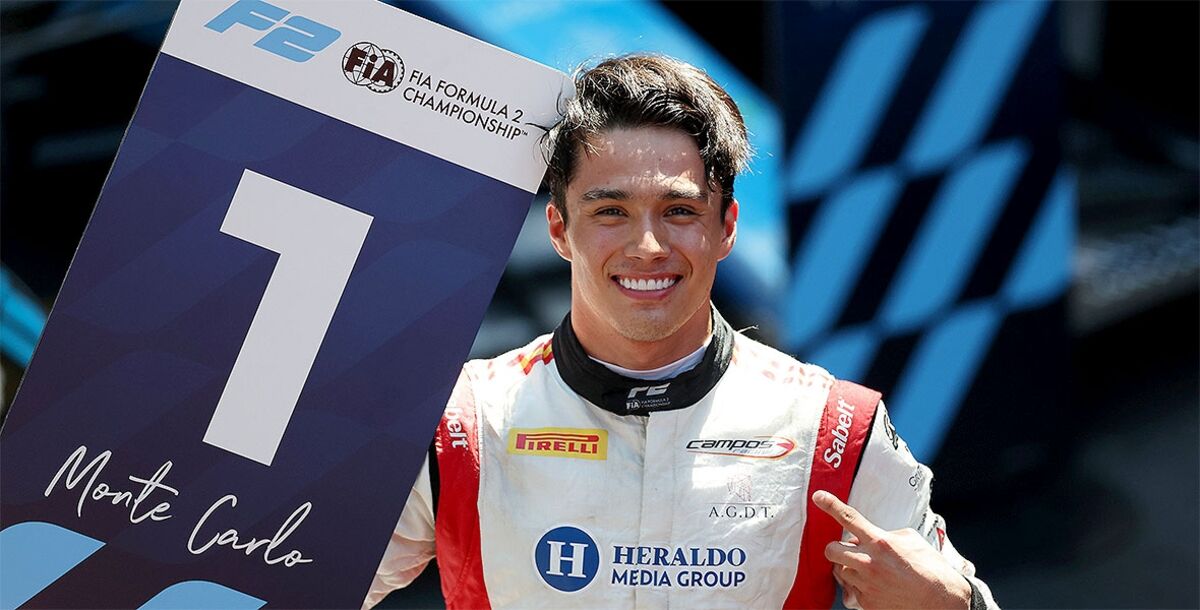 F2, Fórmula 2, Noel León, Campos Racing, Gran Premio de Mónaco, Montecarlo, Sprint Race, Gabriele Minì, Roman Bilinski, podio