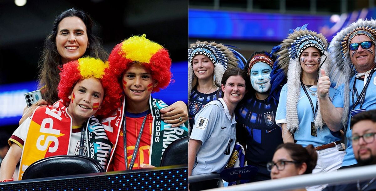 Mundial 2026, España vs. Arabia Saudita, Bélgica vs. Irán, Uruguay vs. Islas de Cabo Verde, Nueva Zelanda vs. Egipto, color, aficionados, hinchas
