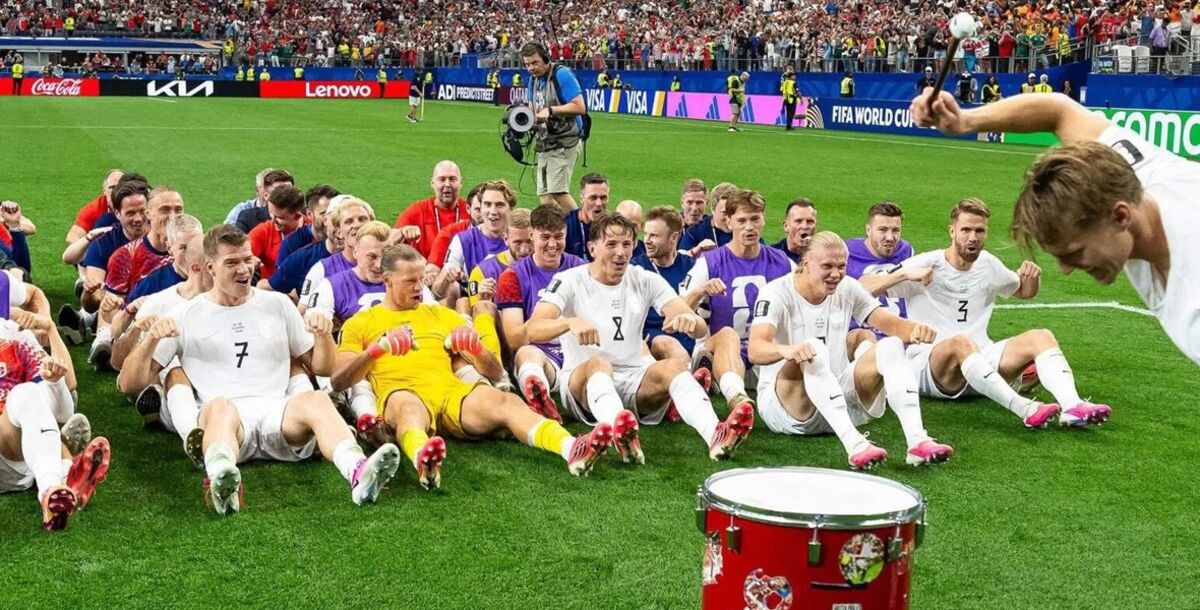 Festejo de Noruega, remo vikingo, qué significa Viking Row, por qué simulan remar los hinchas de Noruega, grito de Ro, Noruega, Copa del Mundo, Mundial 2026 