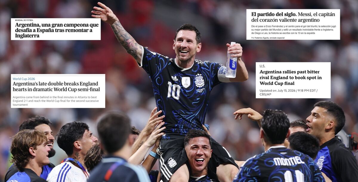 reacción, medios, medios internacionales, remontada, Argentina, Inglaterra, La Nación, Olé, The Guardian, El País