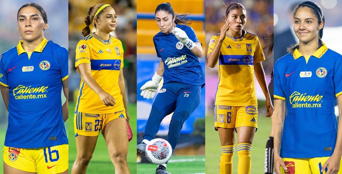 Futbolistas con pasado americanista en Tigres, Itzel González guardameta de las Águilas 2022 a 2024, campeona del Clausura 2023, Sabrina Enciso refuerzo auriazul en 2025, Alison González campeona con azulcremas, jugadoras de Tigres desde 2024