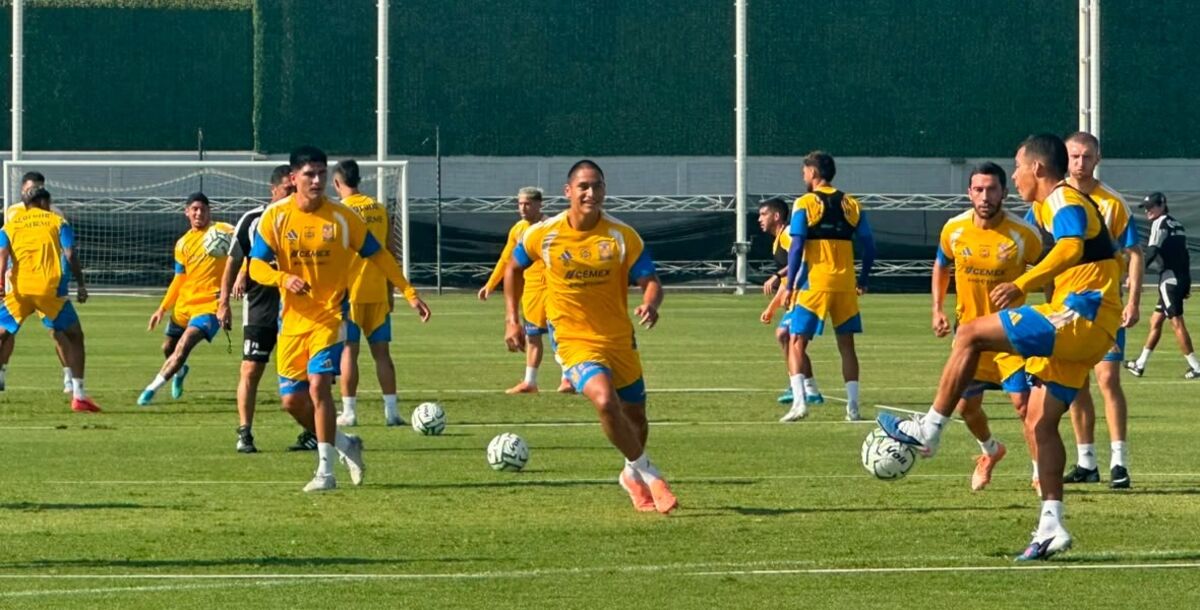 Tigres, entrenamiento, CET, Estadio Universitario, San Luis, Ángel Correa, Francisco Reyes, Osvaldo Rodríguez