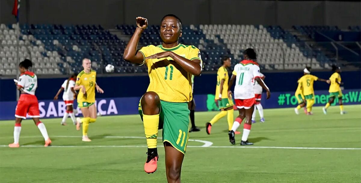 Copa Africana de Naciones Femenil, Sudáfrica, Burkina Faso, Thembi Kgatlana, Grupo B, Banyana Banyana, crónica, resultado, goles