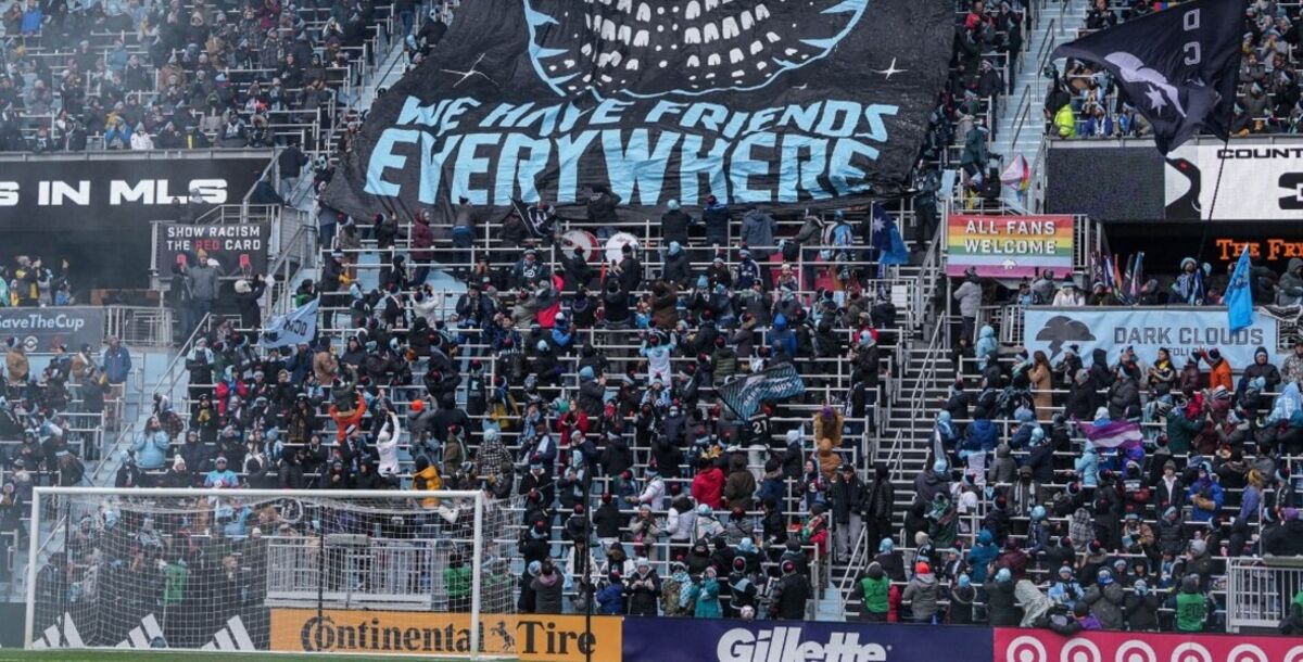 Minnesota United, afición, tribuna, Wonderwall, hinchada, Leagues Cup, Tigres