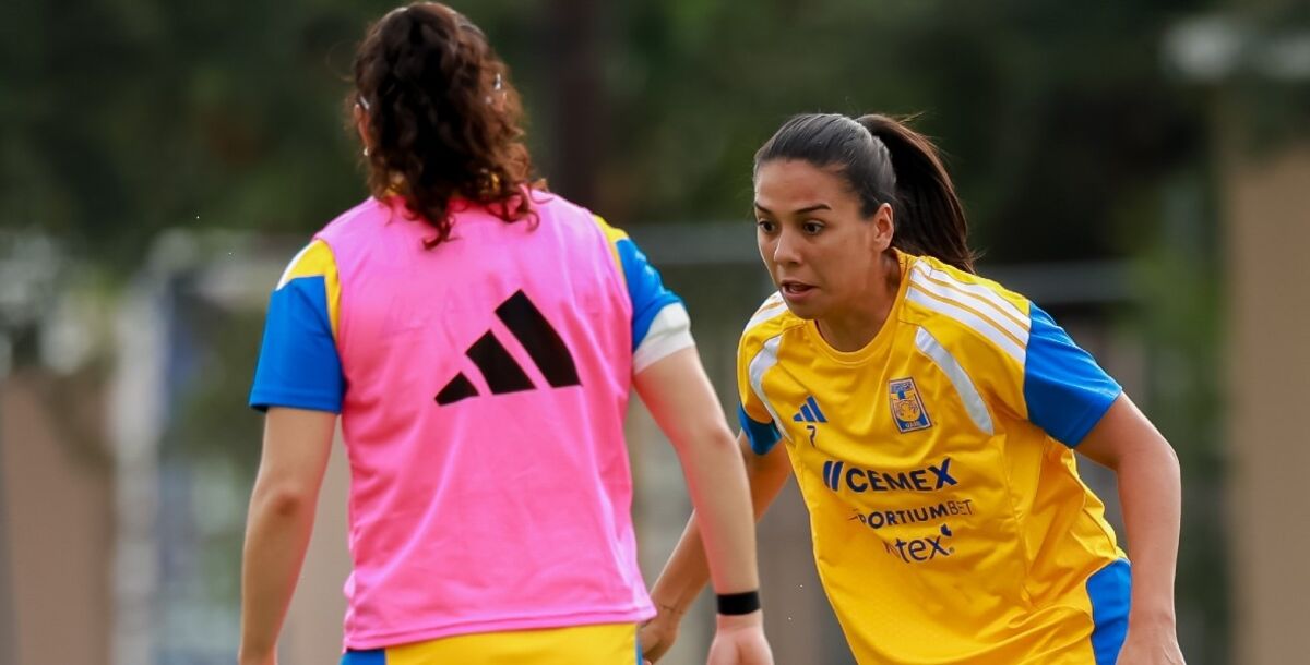 Tigres Femenil, entrenamiento, Cedeco, Jheniffer Cordinali, Jimena López, Mia Villalpando, Jennifer Hermoso