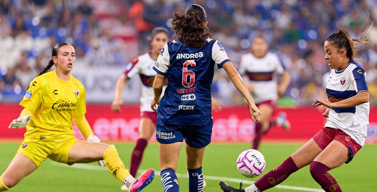 Rayadas, Atlante Femenil, Liga Femenil, Apertura 2026, Jornada 2, Estadio BBVA, crónica, resultado, goles