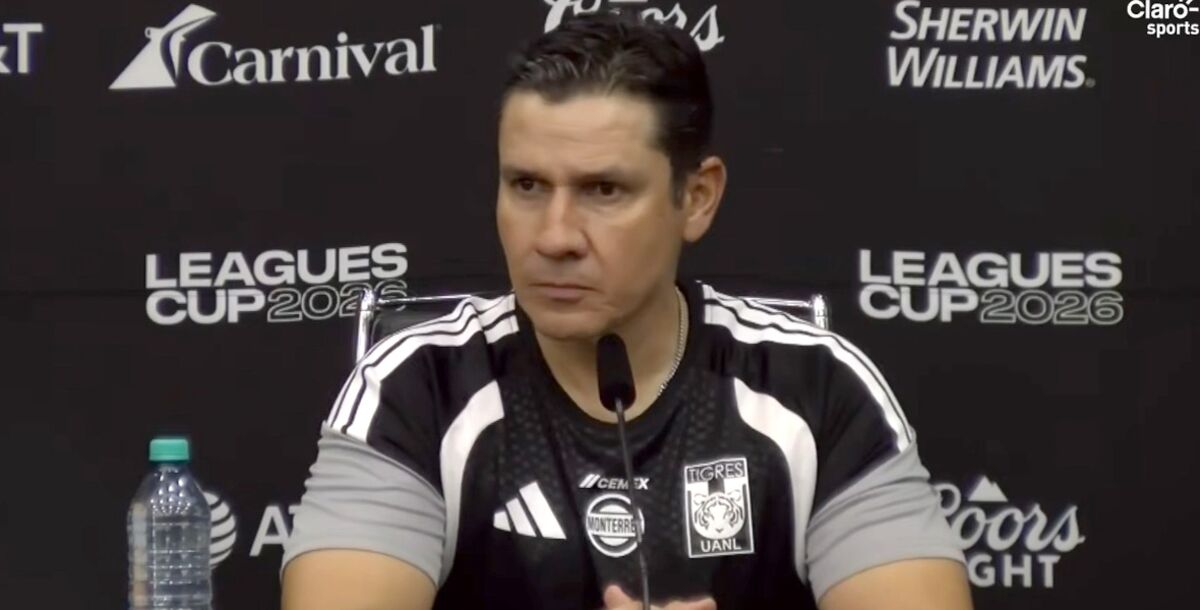conferencia de prensa, Hernán Elizondo, entrenador interino, Tigres, empate, Vancouver Whitecaps, Leagues Cup, rechazo, decisiones arbitrales, expulsión de Nahuel Guzmán