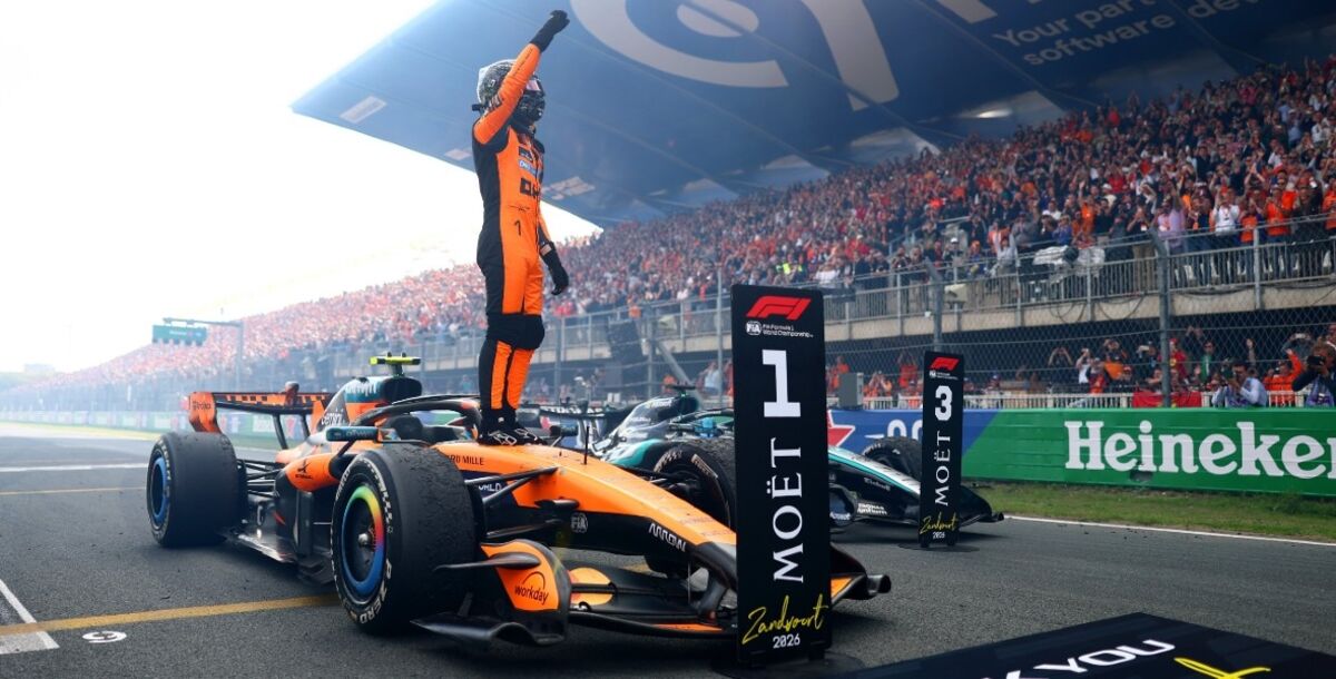 Fórmula 1, GP Países Bajos, Lando Norris, Max Verstappen, Sergio Pérez, resultados, carrera, clasificación
