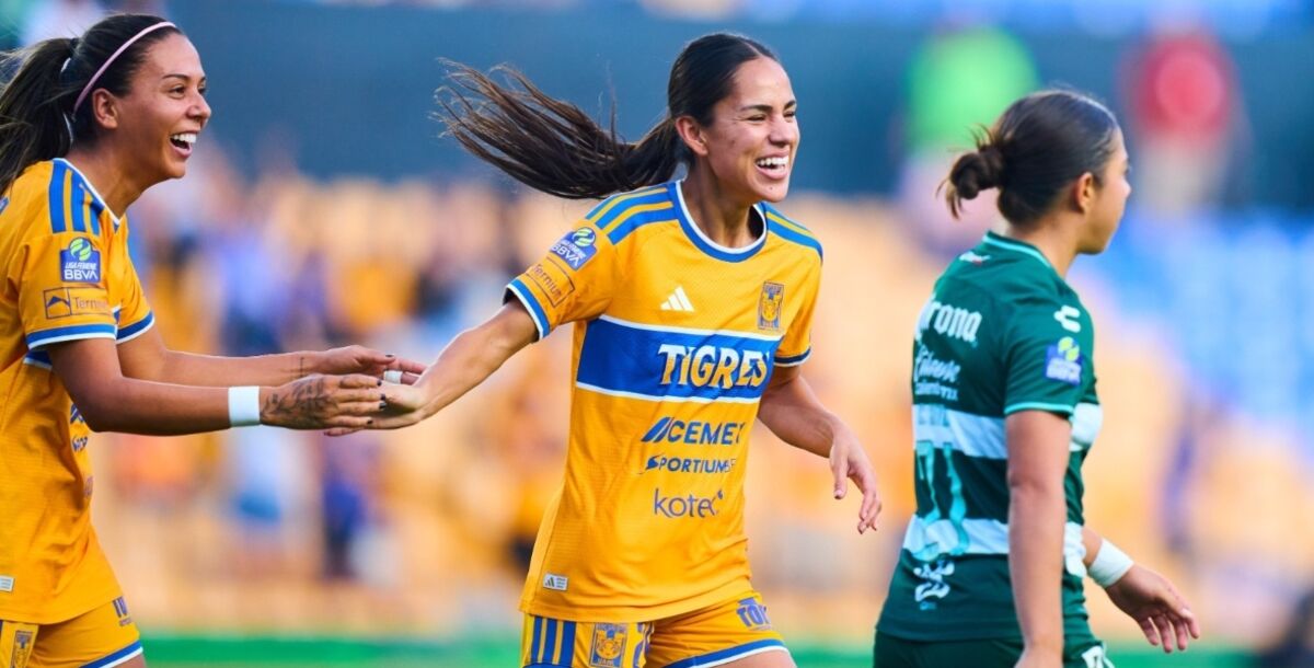Tigres Femenil, Santos, Guerreras, Liga Femenil, Apertura 2026, Jornada 6, Estadio Universitario, crónica, resultado, goles