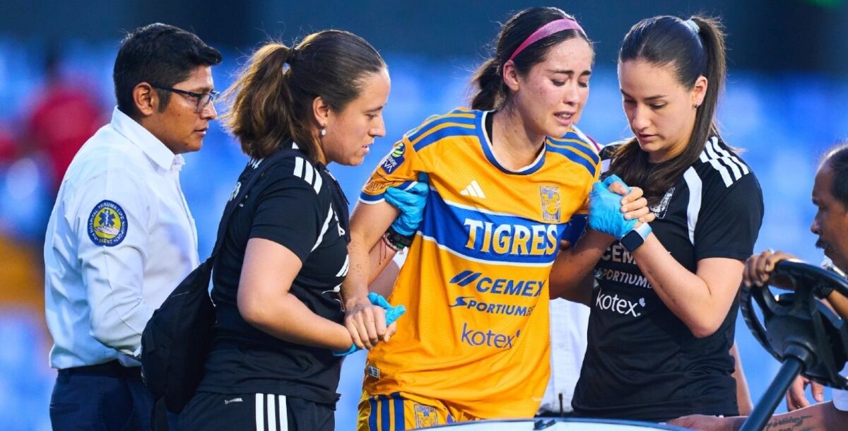Greta Espinoza, lesión, rodilla, Tigres Femenil, Santos, defensa, Liga Femenil