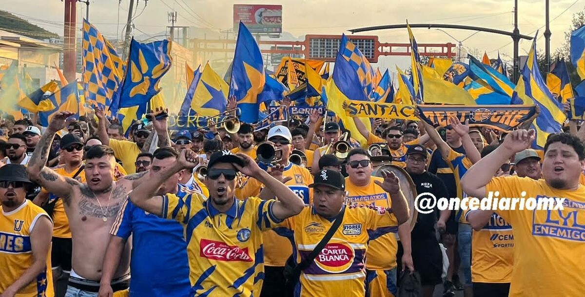 clasico regio, rayados, tigres, estadio bbva, ambiente, color, aficion, hinchas, caravanas