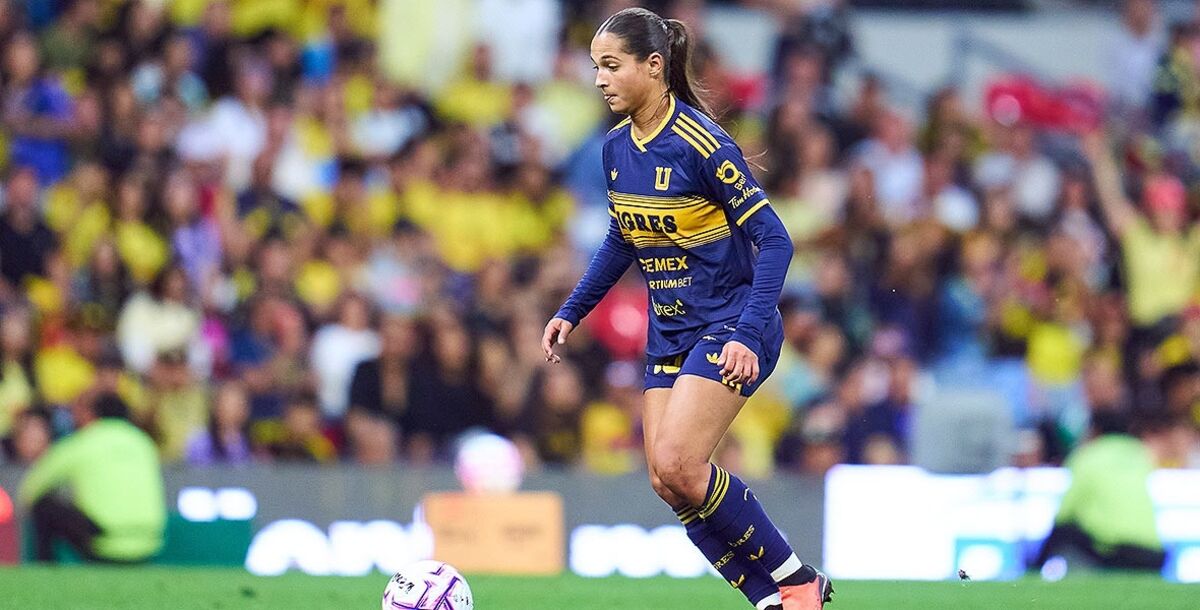 deyna castellanos, debut, tigres femenil, goleada, america, estadio azteca