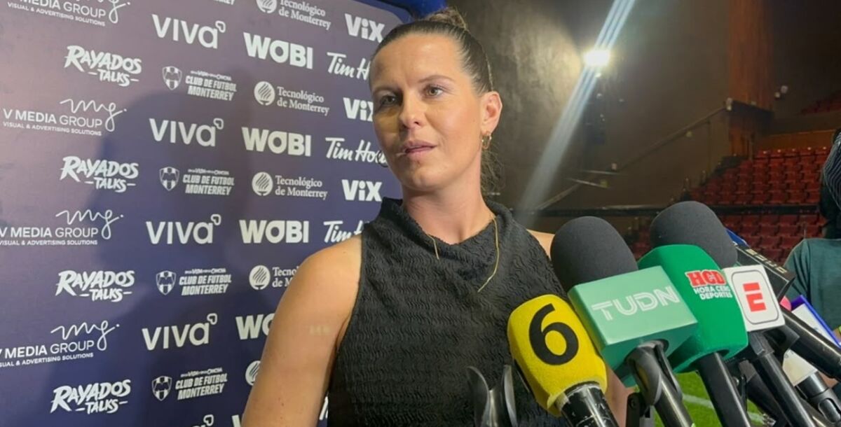 Merel van Dongen, Rayadas, Rayados Talks, evento, Liga Femenil, dircetora deportiva, Rebeca Bernal
