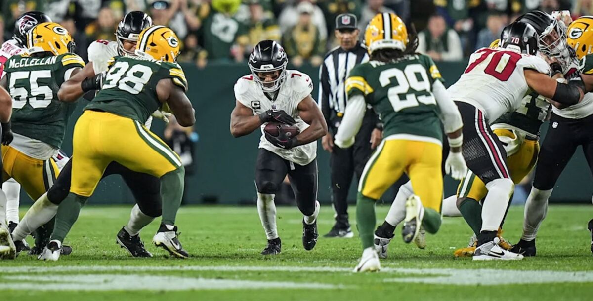 NFL, Semana 3, Bijan Robinson, Falcons, Packers, Atlanta, Green Bay, Lambeau Field, crónica, resultado