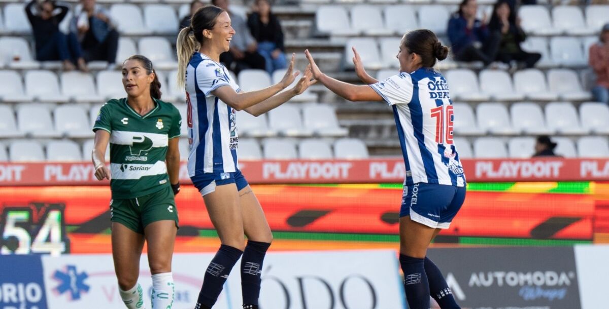 atlas, triunfo, queretaro, jornada 9, femenil, resultados, pachuca, santos, goles, puntos