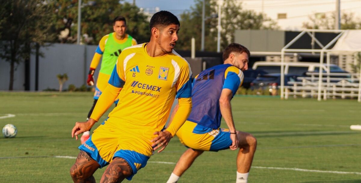 Tigres, entrenamiento, Fecha FIFA, Víctor Manuel Vucetich, amistoso, Santiago FC, Jesús Garza, Emiliano Gómez, Osvaldo Rodríguez
