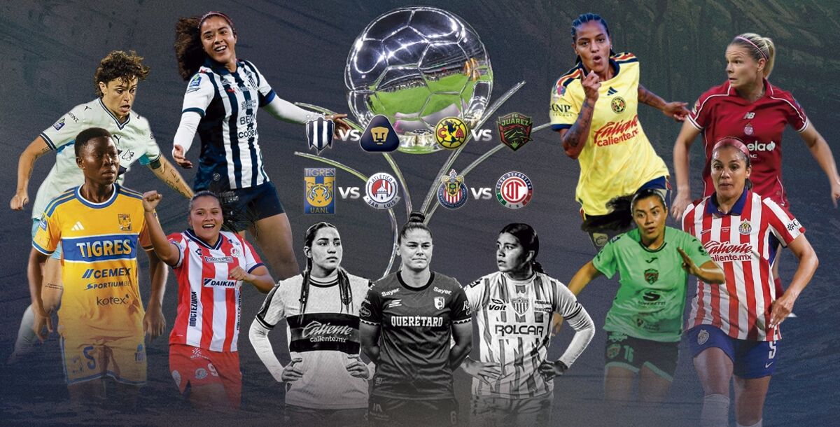 Liga Femenil, Apertura 2026, Liguilla, Fecha FIFA, Rayadas, América, Tigres, Chivas, Toluca, panorama de la Liguilla