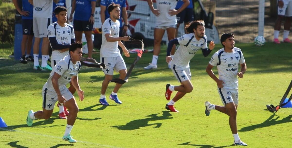 Rayados, entrenamiento, práctica, El Barrial, duelo, América, Stefan Medina, Djuka, trabajo diferenciado, bajas, incompletos