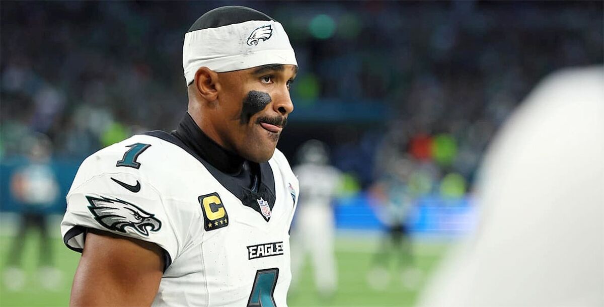 NFL, Semana 6, Jalen Hurts, Eagles, Jaguars, coágulos de sangre, pulmones, baja, Londres, Jugador Más Valioso del Super Bowl LIX 