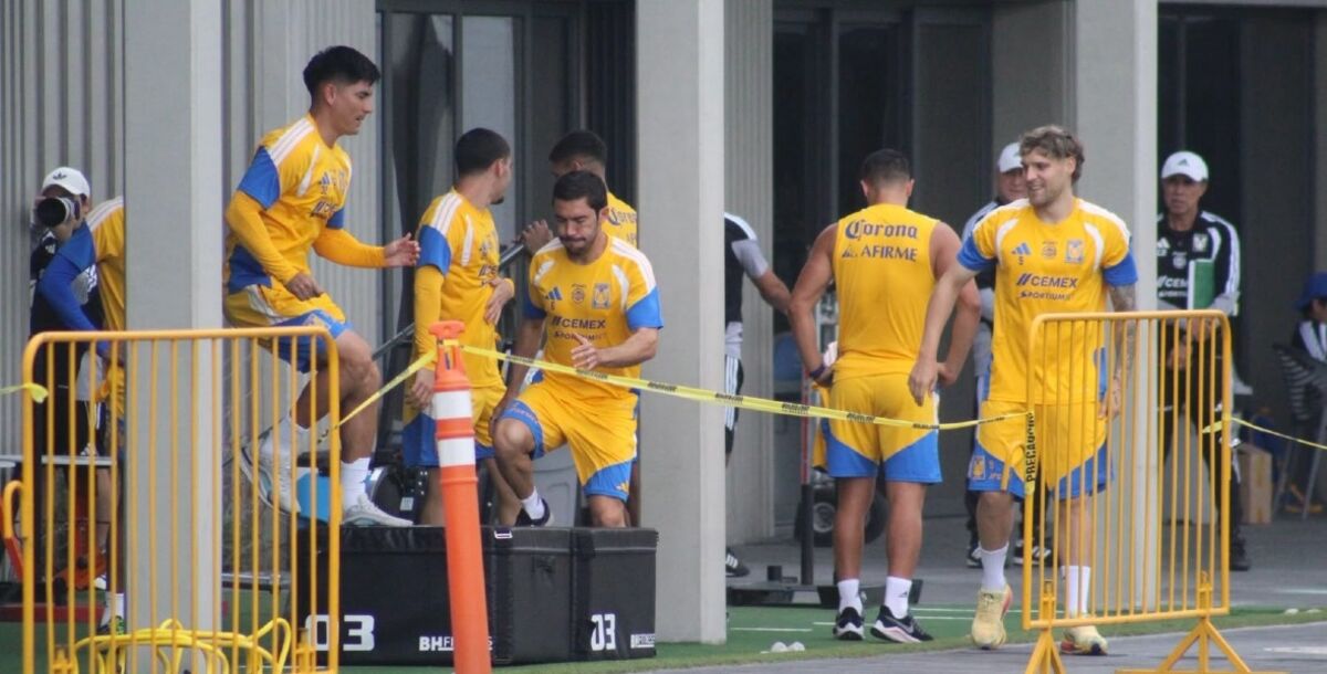 Tigres, entrenamiento, Juan Brunetta, Rómulo, Joaquim, lesiones, Pumas, Liga MX, Henrique Simeone, Jaidyn Contreras