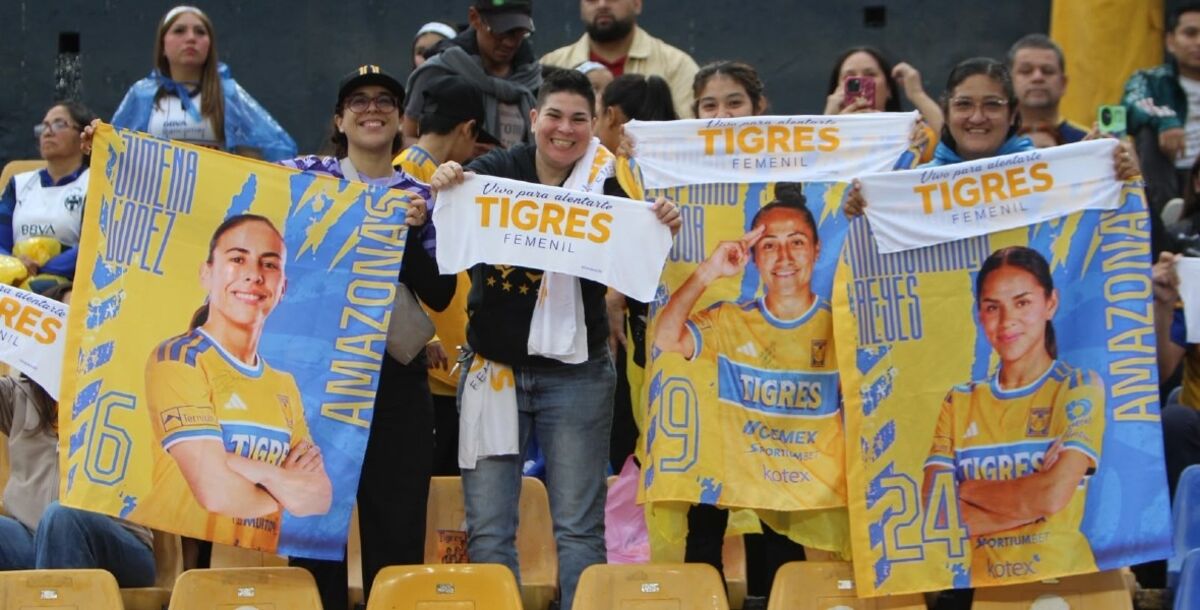 Tigres Femenil, Rayadas, color, aficionados, Clásico Nacional Femenil, Liga Femenil, Apertura 2026, Jornada 12, Estadio Universitario