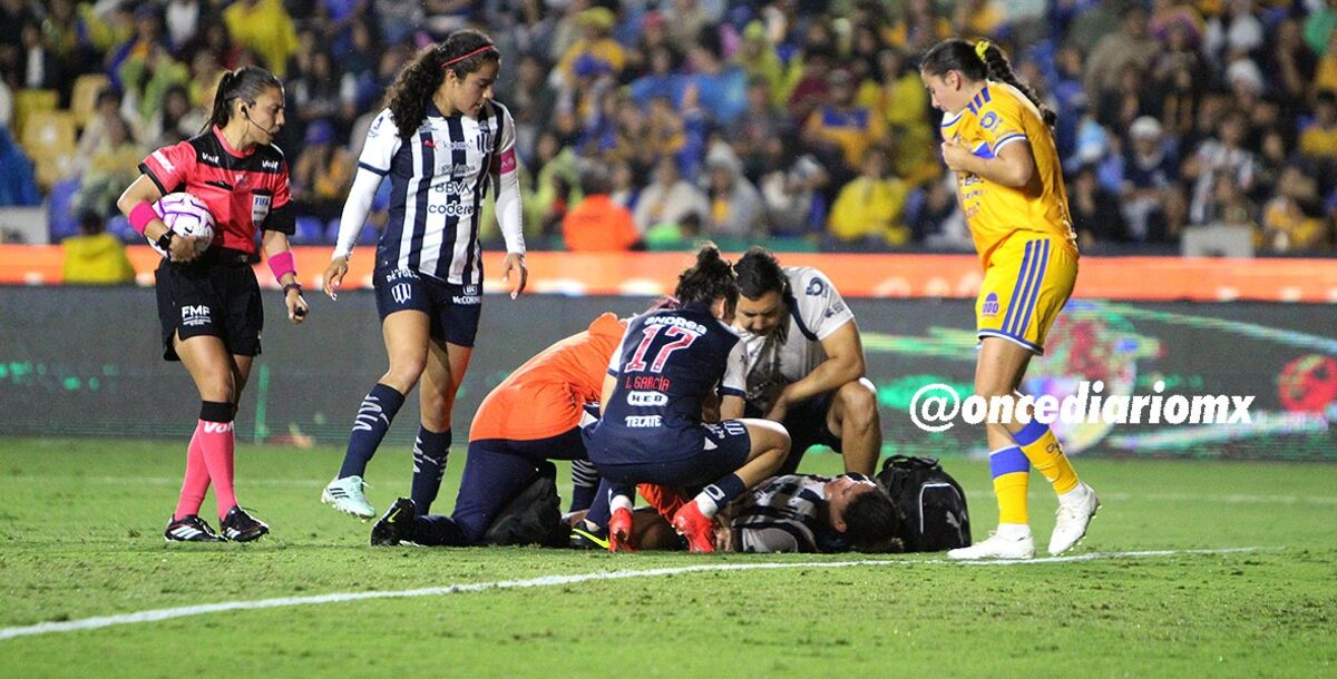 Aerial Chavarin, Tigres Femenil, Rayadas, Clásico Nacional Femenil 47, Liga Femenil, Apertura 2026, Jornada 12, Estadio Universitario, lesión