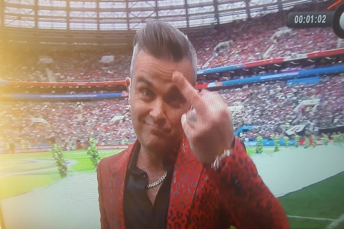 Robbie Williams Rusia 2018 Mundial Copa del Mundo Inauguración