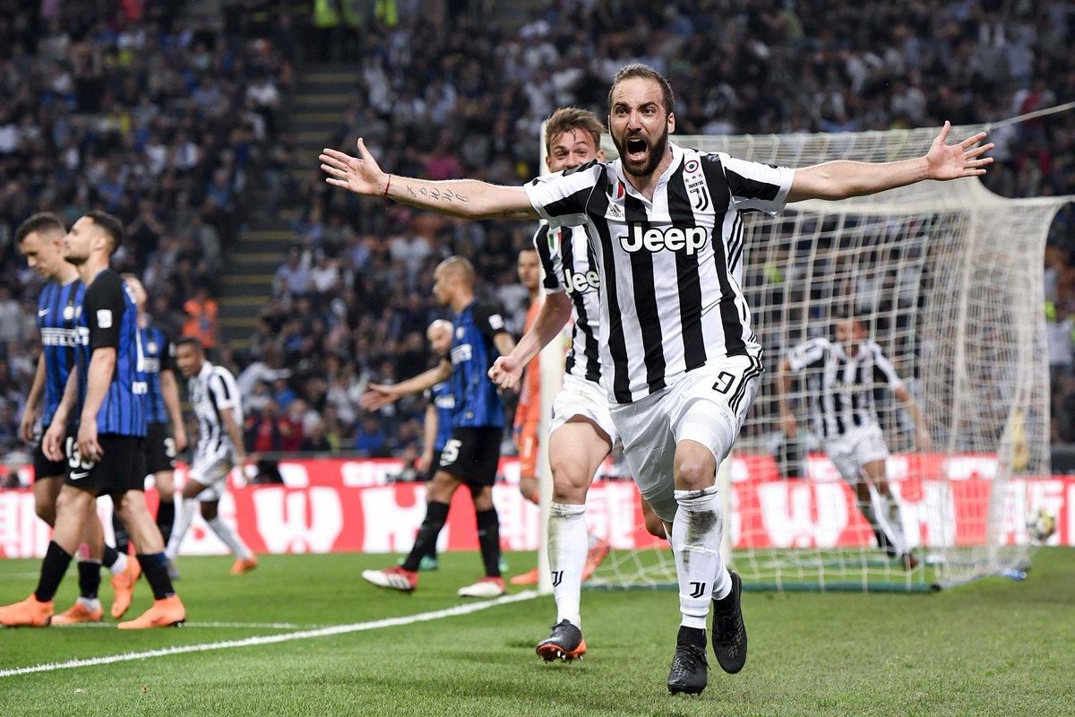 Futbol Italia Juventus Inter Milán Juan Guillermo Cuadrado Gonzalo Higuaín