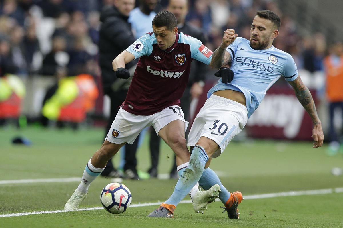 Javier Chicharito Hernández West Ham Manchester City Premier League