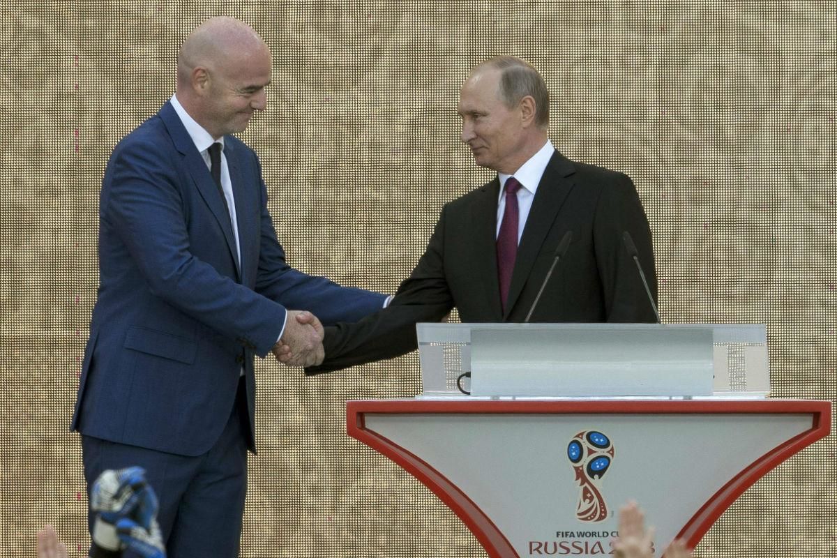 Futbol Mundial 2018 Vladimir Putín Rusia Gianni Infantino Rusia 2018