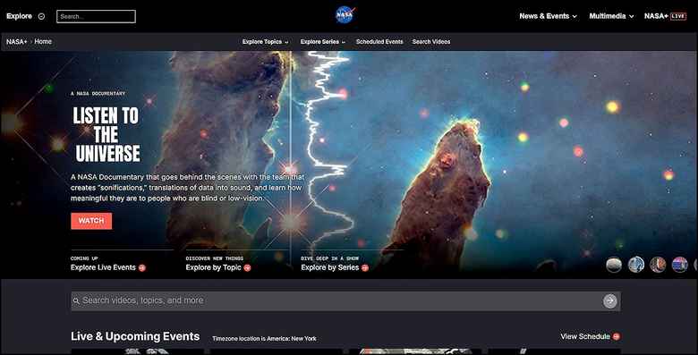 Televisión: La NASA lanzó plataforma de streaming gratuita para ver ...