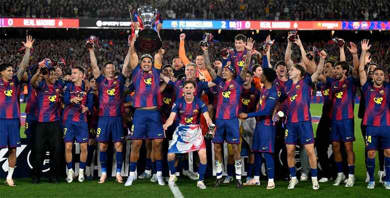 Barcelona derrotó 2-0 al Real Madrid en El Clásico y se proclamó ...